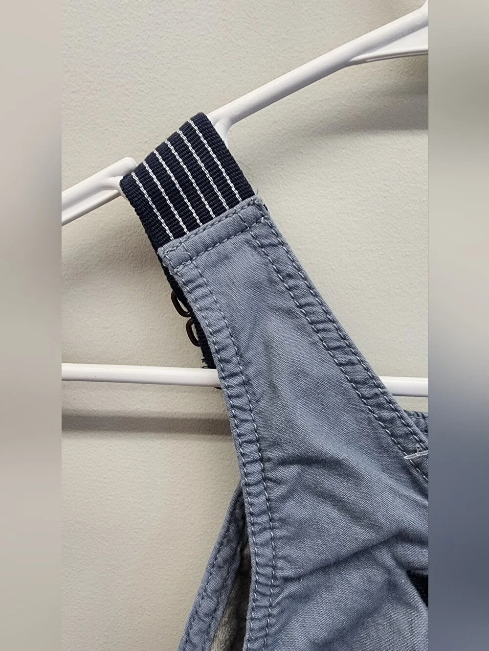 OshKosh B’gosh Toddler Blue Chambray Overalls 3T Adjustable Straps